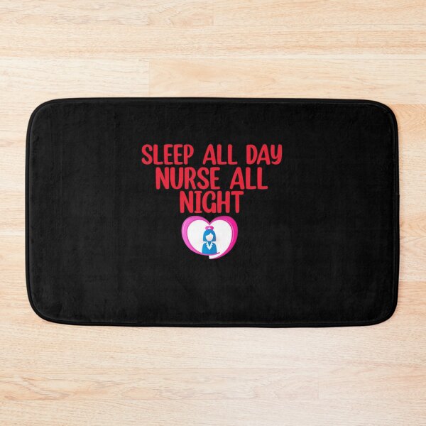 Item preview, Sleep all day nurse all night designed and sold by Mr Wolf.