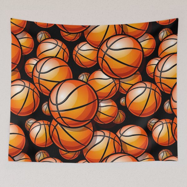 Item preview, Basketball Basket Ball Pattern Design Balls Sports designed and sold by Spaceshipsells.