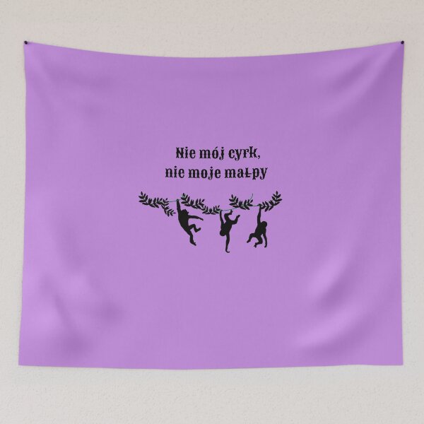 Item preview, "Not My Circus, Not My Monkeys" in lavender designed and sold by TheresaSapphire.