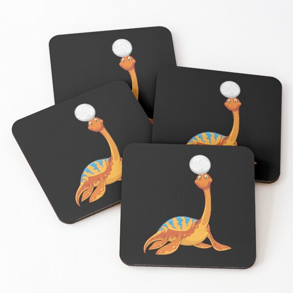 Item preview, Dinosaur Playing Volleyball ,Funny Good Dinosaur Volleyball Lovers Cute Orange Design designed and sold by pedrored369.