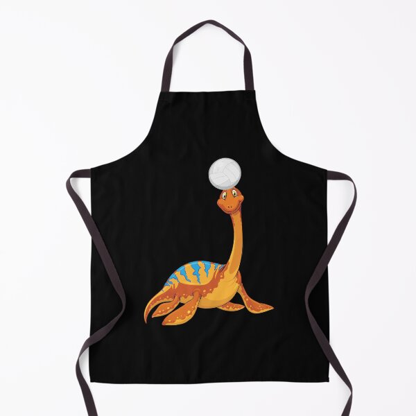 Artikelvorschau, Dinosaurier, der Volleyball spielt, lustiger guter Dinosaurier-Volleyball-Liebhaber-nettes orange Design entworfen und verkauft von pedrored369.