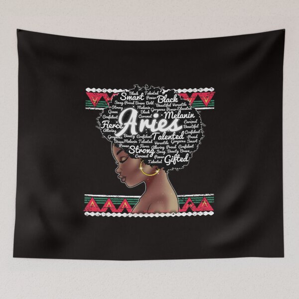 Item preview, Aries Zodiac Melanin Poppin Girl Black Proud Gift designed and sold by BoldNewLook.
