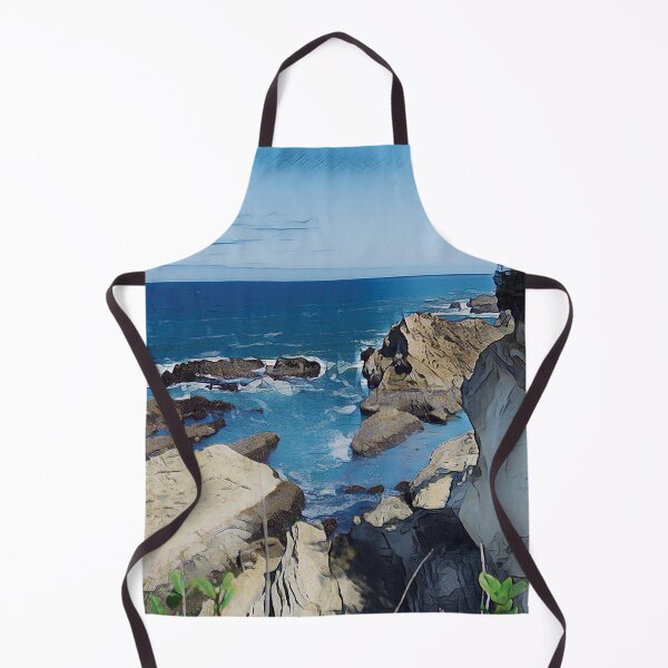 Item preview, A Fine View | Peaceful Turquoise Waves Along Rocky Oregon Coast designed and sold by arlutai.