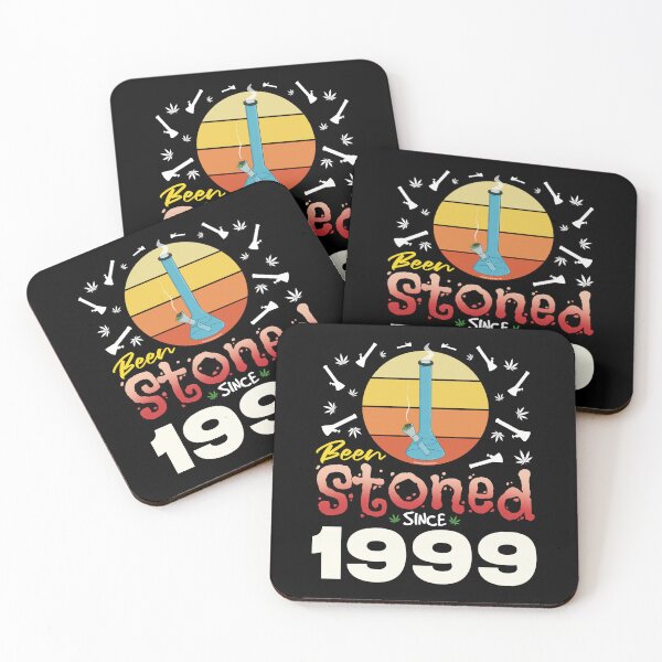 Item preview, Been stoned since 1999 (Orange retro vintage sunset with bong) designed and sold by YomeHayin.
