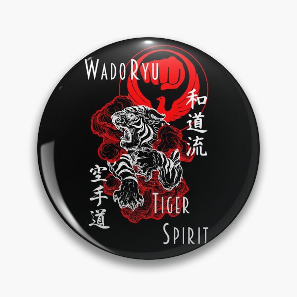 Item preview, Wado Ryu Karate Do Tiger Spirit Martial Arts Budo Design designed and sold by Zanshin-Art.