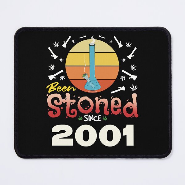 Item preview, Been stoned since 2001 (Orange retro vintage sunset with bong) designed and sold by YomeHayin.