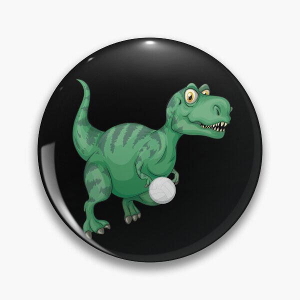 Item preview, Dinosaur Playing Volleyball ,Funny Good Dinosaur Volleyball Lovers Green Design designed and sold by pedrored369.