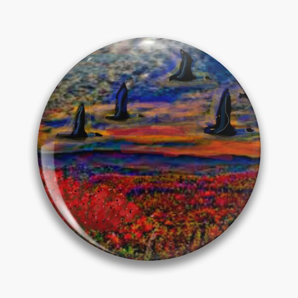 Item preview, GEESE AT SUNSET HAND PAINTED designed and sold by THE AMERICAN TEEVANGELIST.