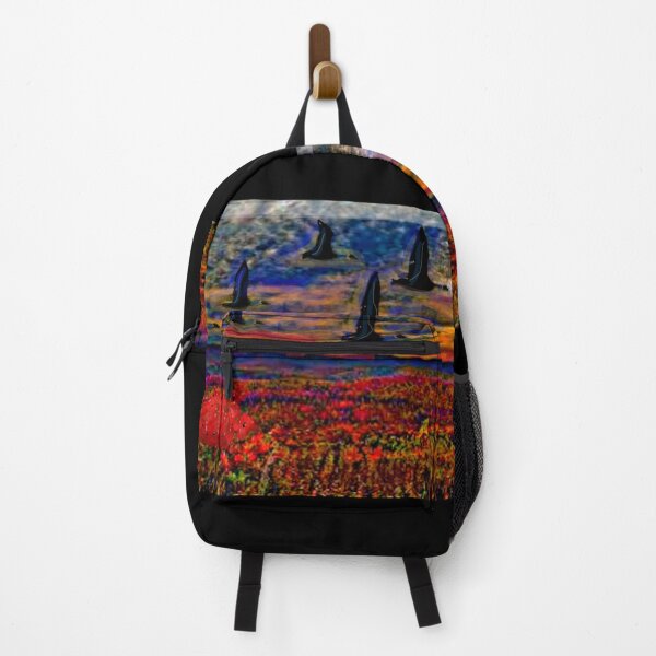 Item preview, GEESE AT SUNSET HAND PAINTED designed and sold by THE AMERICAN TEEVANGELIST.