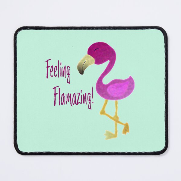 Item preview, Funny Feeling Flamazing Flamingo designed and sold by Hedgie Designs.