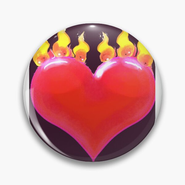 Item preview, burning heart designed and sold by VeronikaOchsler.