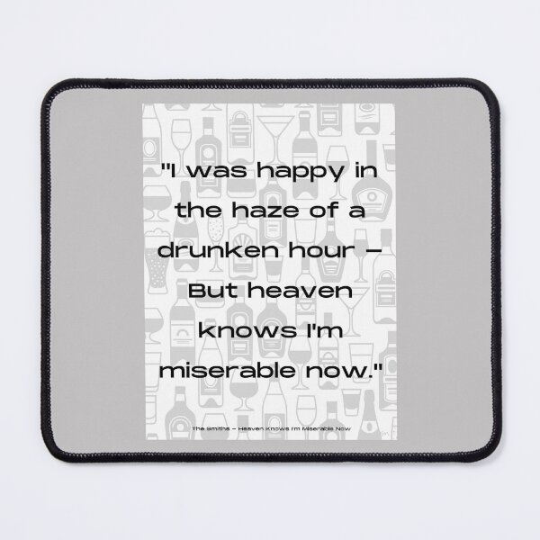 Item preview, Heaven Knows I'm Miserable Now ~ The Smiths ~ Lyrical Art designed and sold by MayQueenArt.