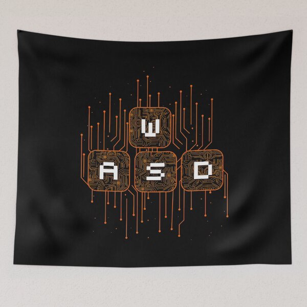 Item preview, WASD gamer graphic tee Pullover Hoodie designed and sold by PaulDanie.