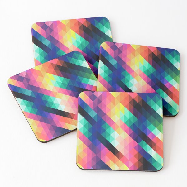 Item preview, Abstract multicolor geometric triangles designed and sold by cutecrazytshirt.