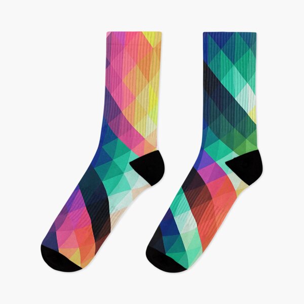 Item preview, Abstract multicolor geometric triangles designed and sold by cutecrazytshirt.