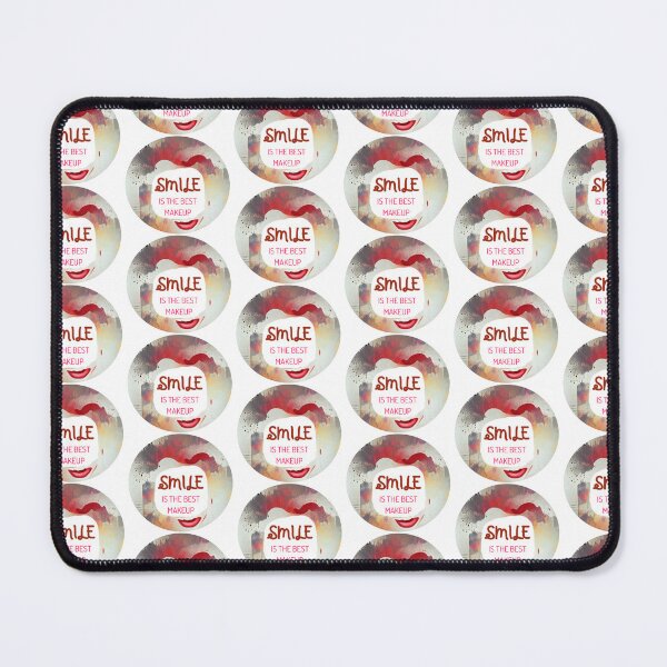 Item preview, Smile is the best make up with red wording round #4 designed and sold by Bekindtome.