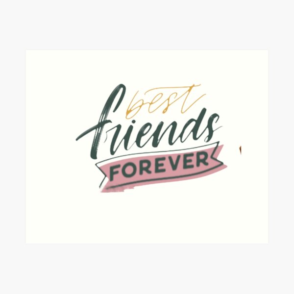 激安価額 kurry 「BFF - Best Friend Forever」額装付き www