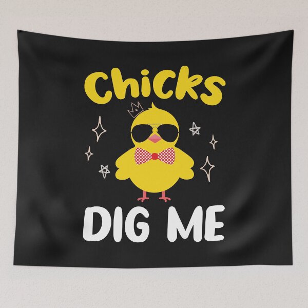 Item preview, Chicks dig me funny Easter humor designed and sold by SweetLog.
