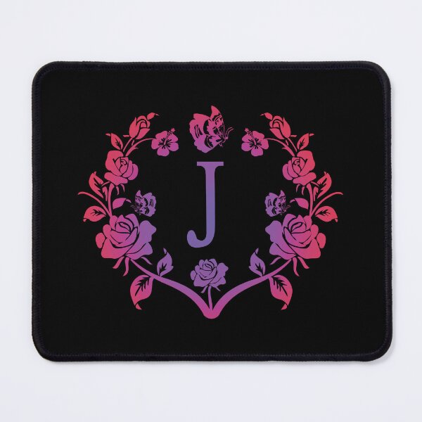 Item preview, Ornamental Letter J, Purple And Red Heart Butterfly, Monogram Letter Ornament designed and sold by PROMEN Creativity.