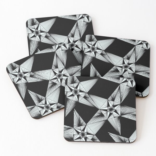 Item preview, Black and white stars designed and sold by Wasted Potential ink.