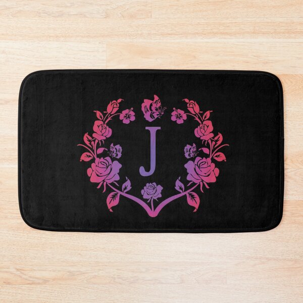 Item preview, Ornamental Letter J, Purple And Red Heart Butterfly, Monogram Letter Ornament designed and sold by PROMEN Creativity.