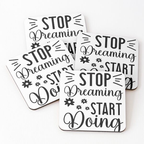 Item preview, Stop Dreaming Start Doing Right, Motivational Quote Sticker designed and sold by podekom.