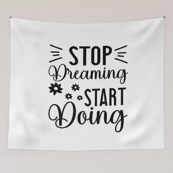 Item preview, Stop Dreaming Start Doing Right, Motivational Quote Sticker designed and sold by podekom.