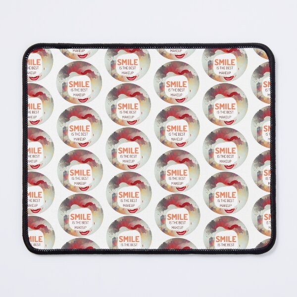 Item preview, Smile is the best make up with red wording round #6 designed and sold by Bekindtome.