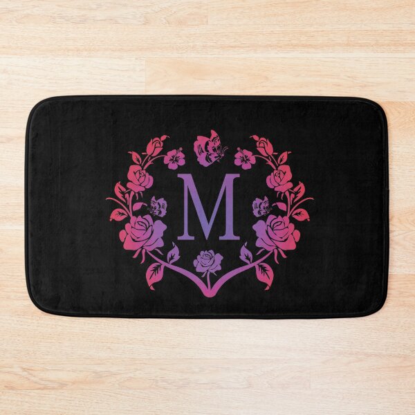Item preview, Ornamental Letter M, Purple And Red Heart Butterfly, Monogram Letter Ornament designed and sold by PROMEN Creativity.