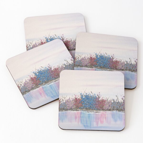 Item preview, A Colorful Morning Nature Wildflowers and Lake designed and sold by Deb Bossert Artworks.