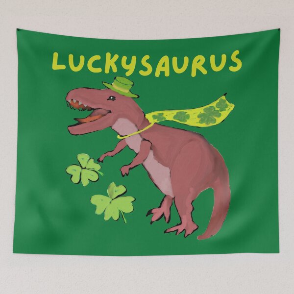 Item preview, LUCKYSAURUS- Dinosaur ST. Patricks DAY designed and sold by BronikowskiART.