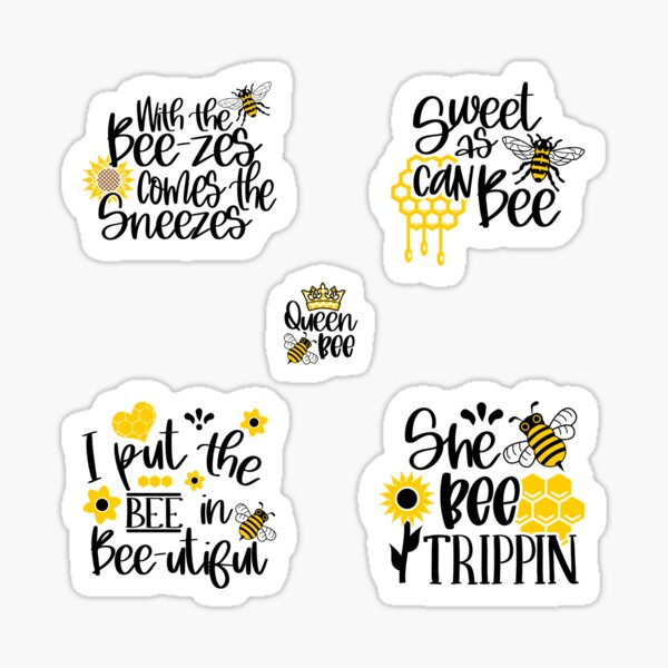 honey-bees-sticker-for-sale-by-snapstickers-redbubble