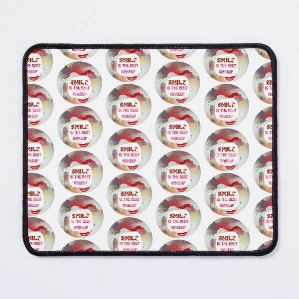 Item preview, Smile is the best make up with red wording round #5 designed and sold by Bekindtome.