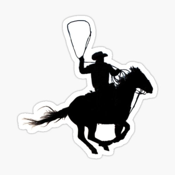 western-cowboy-sticker-by-luvy2001-redbubble