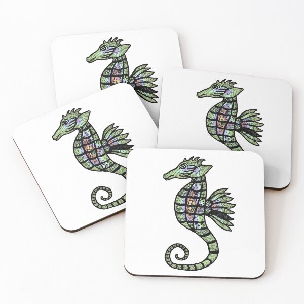 Item preview, Colored Tangled Sea Horse designed and sold by SLEWDesigns.