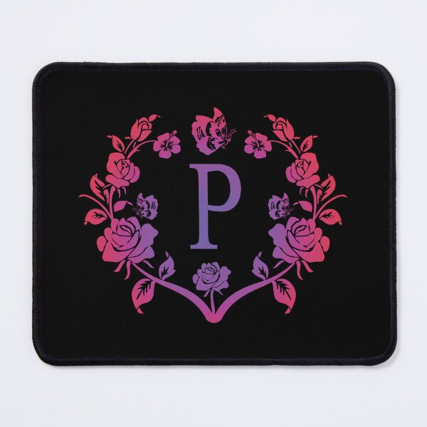 Item preview, Ornamental Letter P, Purple And Red Heart Butterfly, Monogram Letter Ornament designed and sold by PROMEN Creativity.