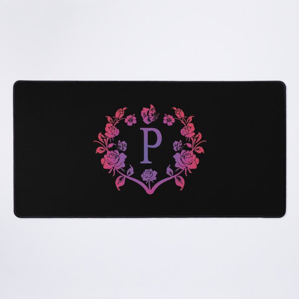 Item preview, Ornamental Letter P, Purple And Red Heart Butterfly, Monogram Letter Ornament designed and sold by PROMEN Creativity.