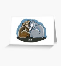 Italian Greyhound Huddle Greeting Card