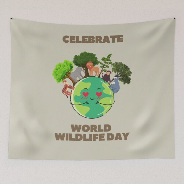 Item preview, Celebrate World Wildlife Day designed and sold by MugsAndDuds.