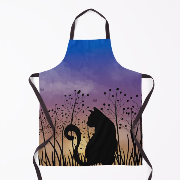 Item preview, Cat Silhouette Sunset designed and sold by HappyLifeCreate.