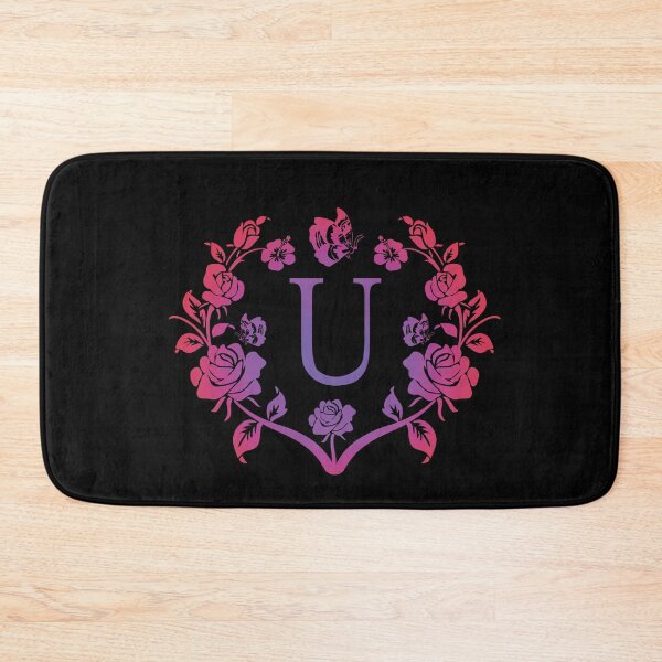 Item preview, Ornamental Letter U, Purple And Red Heart Butterfly, Monogram Letter Ornament designed and sold by PROMEN Creativity.