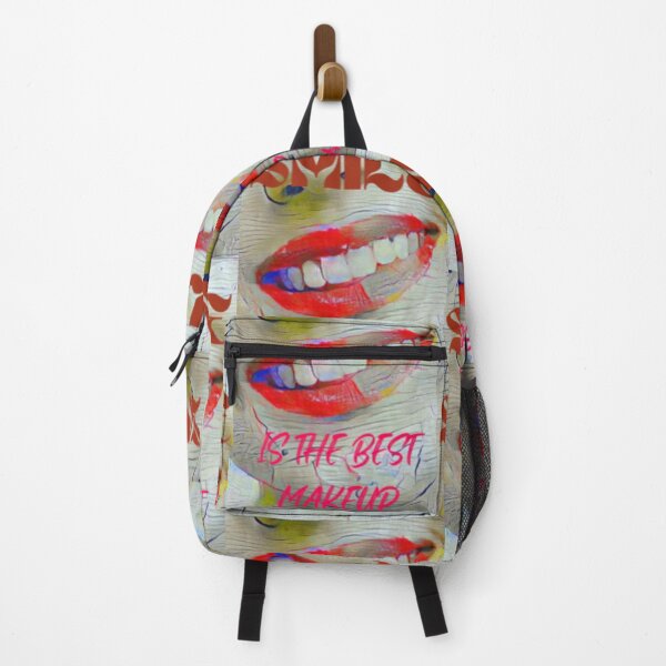 Item preview, Smile is the best make up with dark red wording shown teeth designed and sold by Bekindtome.