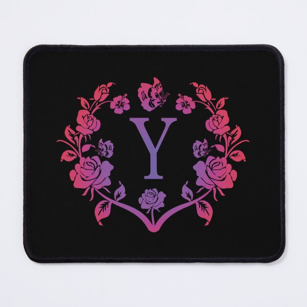 Item preview, Ornamental Letter Y, Purple And Red Heart Butterfly, Monogram Letter Ornament designed and sold by PROMEN Creativity.