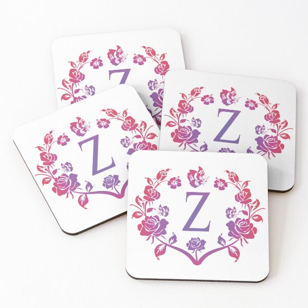 Item preview, Ornamental Letter Z, Purple And Red Heart Butterfly, Monogram Letter Ornament designed and sold by PROMEN Creativity.