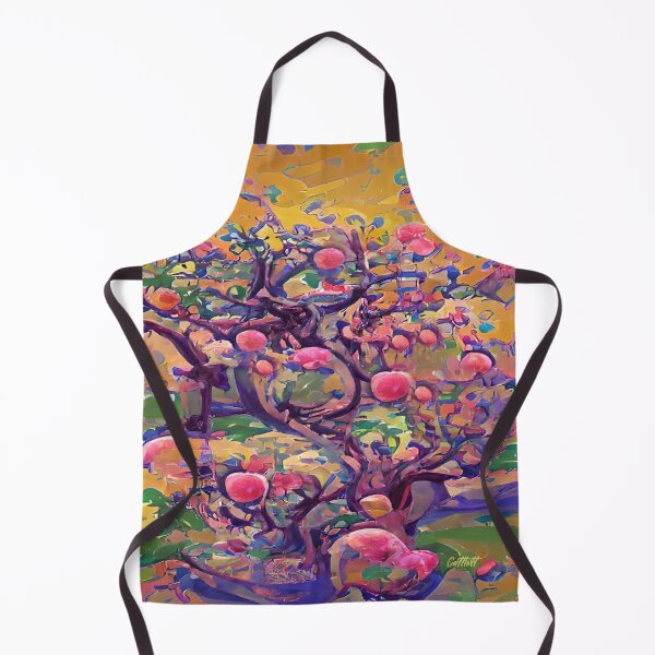 Item preview, Fauvist Apple Tree Painting - Apples designed and sold by CattlettArt.