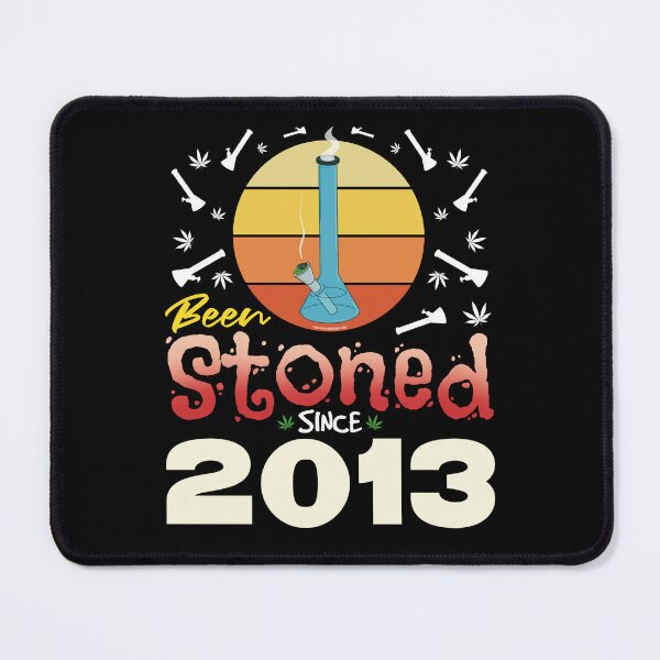 Item preview, Been stoned since 2013 (Orange retro vintage sunset with bong) designed and sold by YomeHayin.
