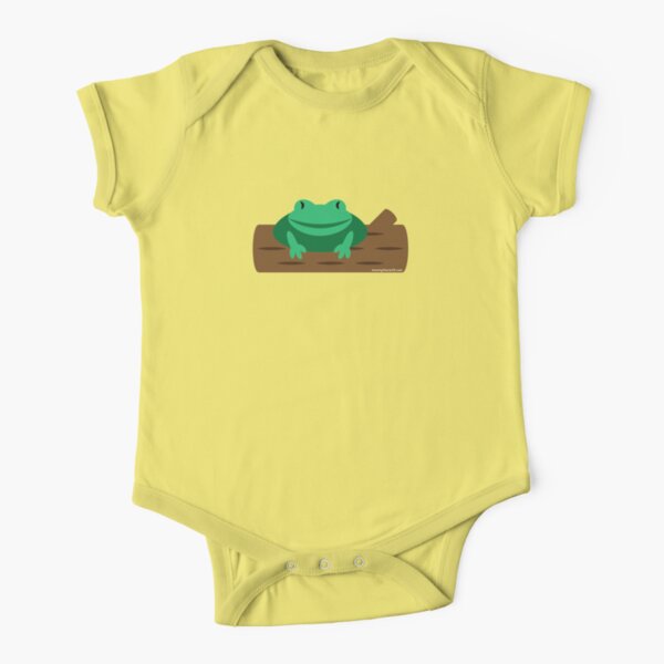 Frog On A Log | If I Were A Frog | Twenty Four Wild Short Sleeve Baby One-Piece