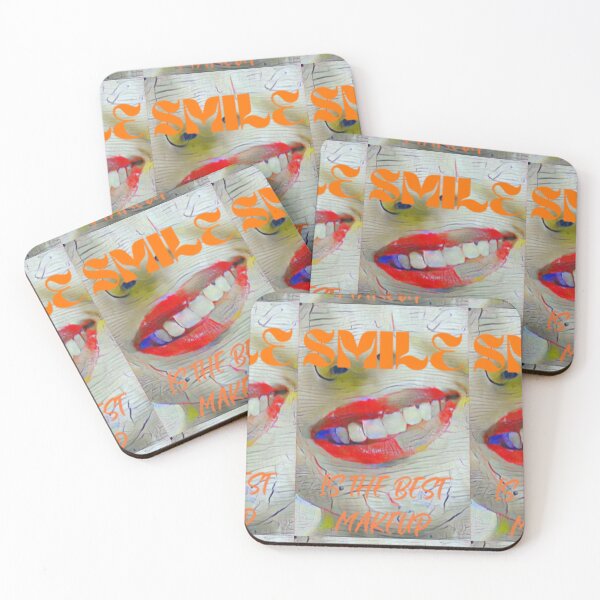 Item preview, Smile is the best make up with orange wording shown teeth designed and sold by Bekindtome.