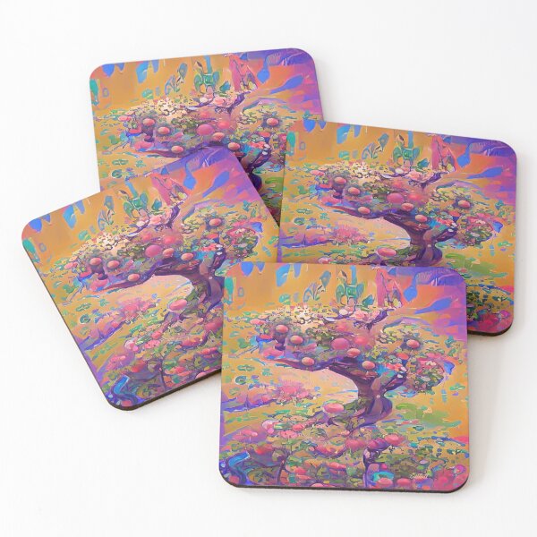 Item preview, Fauvist Apple Trees Painting - Apples designed and sold by CattlettArt.