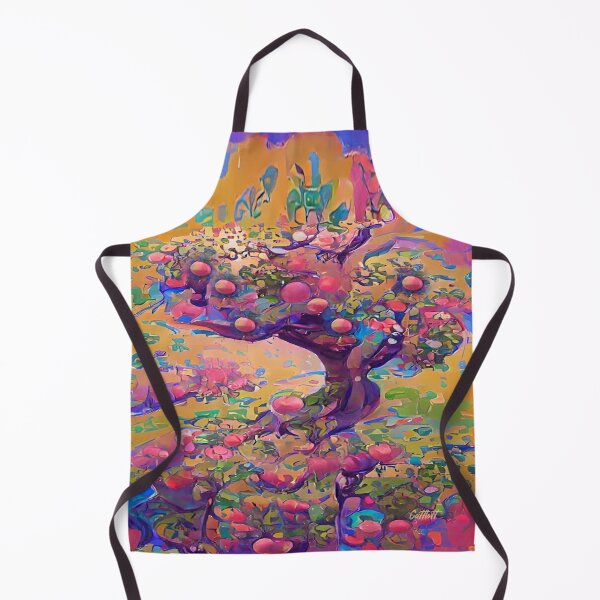 Item preview, Fauvist Apple Trees Painting - Apples designed and sold by CattlettArt.